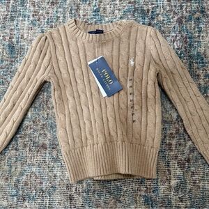 Polo by Ralph Lauren Beige Cable-Knit Sweater